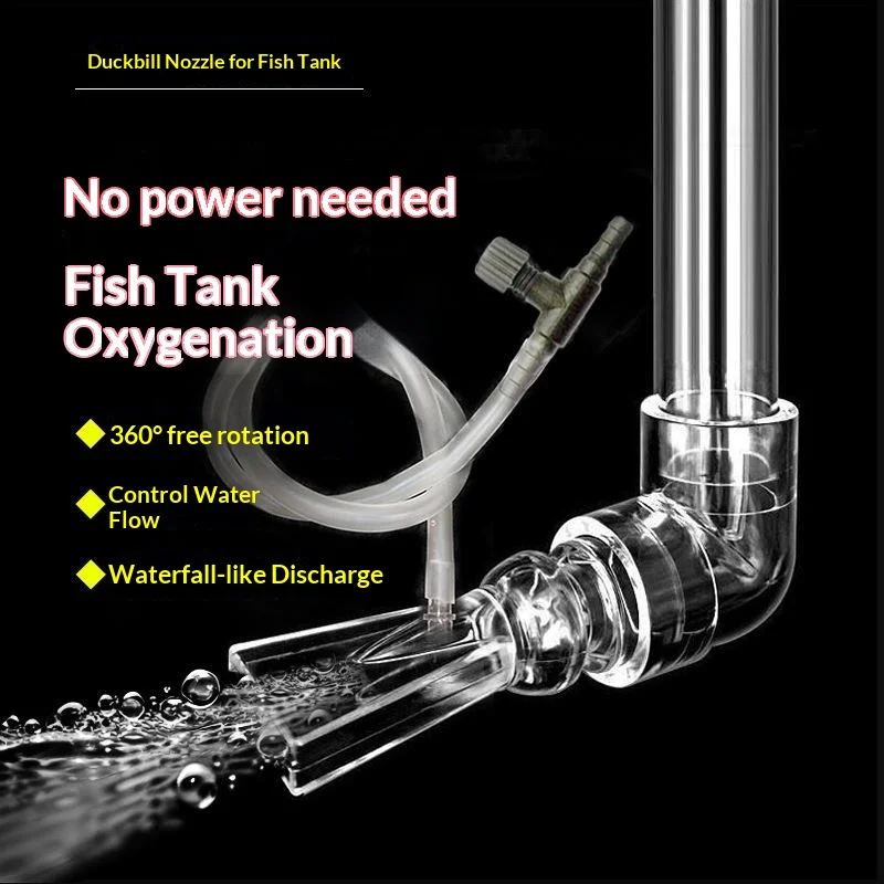 Acrylic Fish Tank Duckbill Nozzle Adjustable Aquarium Filter
