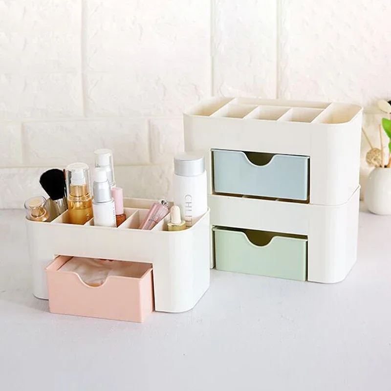 Nail Storage Box Container Cotton Swab Storage Box Accessories Cleaning Desktop Tools Multifunctional Jewelry Box Cosmetic stor