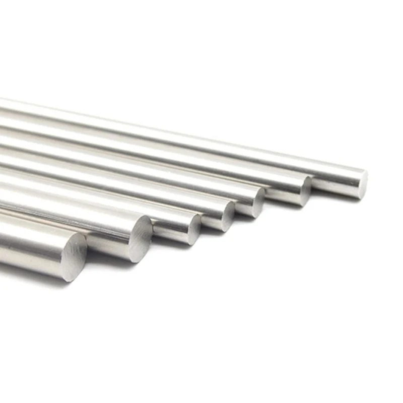 10-2PC 304 Stainless Steel Rod Diameter 1 1.5 2 2.5 3 3.5 4 5 6 7 8 9 10 11 12 14 15 16 17 18 20mm Solid Steel Bar Length 500MM