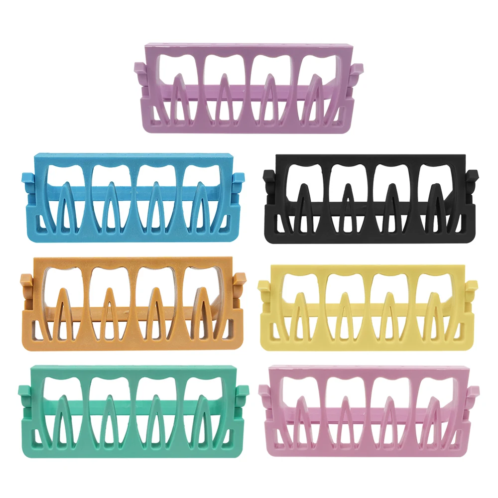 Limas de Canal radicular endodóntico Dental, caja de estante de desinfección, soporte para taladros, herramientas de dentición, 1 piezas, 8 agujeros