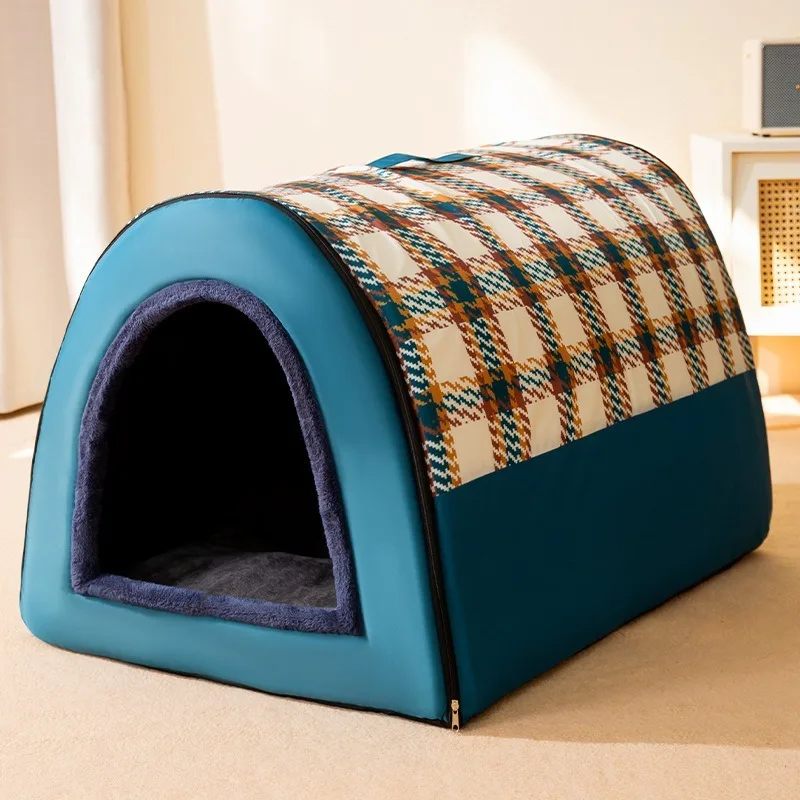 Kennel Winter Warm Medium Large Dog Oversized House Dog House Removable and Washable Golden Retriever Pet Supplies Asesorios