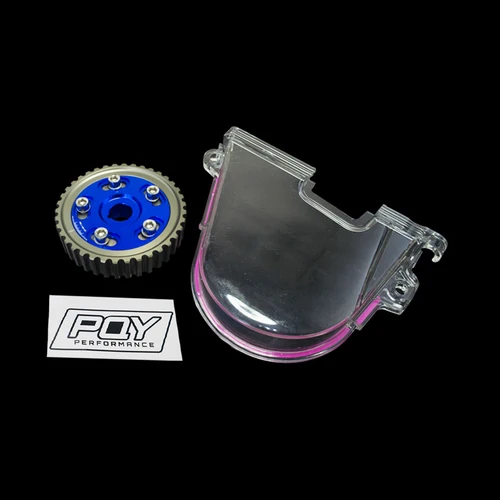 Imagen 2 del producto LIZHI RACING-engranaje de cámara de aluminio, cubierta de cámara para 96-00 Civic D16Z D16Y con pegatina PQY LZ6542B + 6337