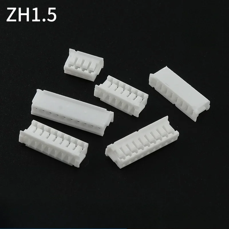50pcs JST ZH 1.5mm 2P/3P/4P/5P/6P/7P/8P/9P/10P Housing Case ZH-1.5mm Connector