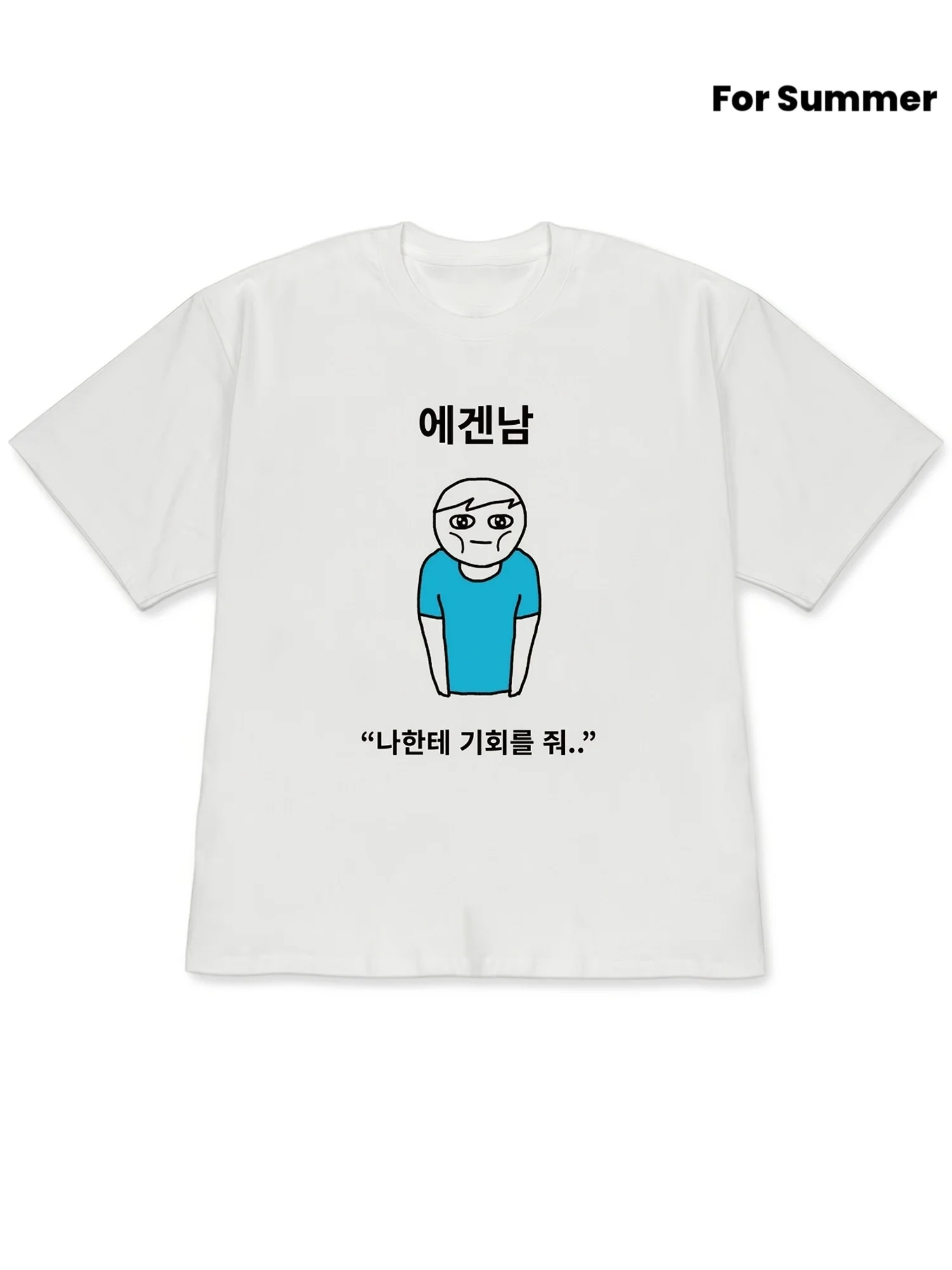 Autumn New Base Shirt with Quirky Hand Drawn Simple and Quirky Style Pattern Printed Unisex T-shirt
