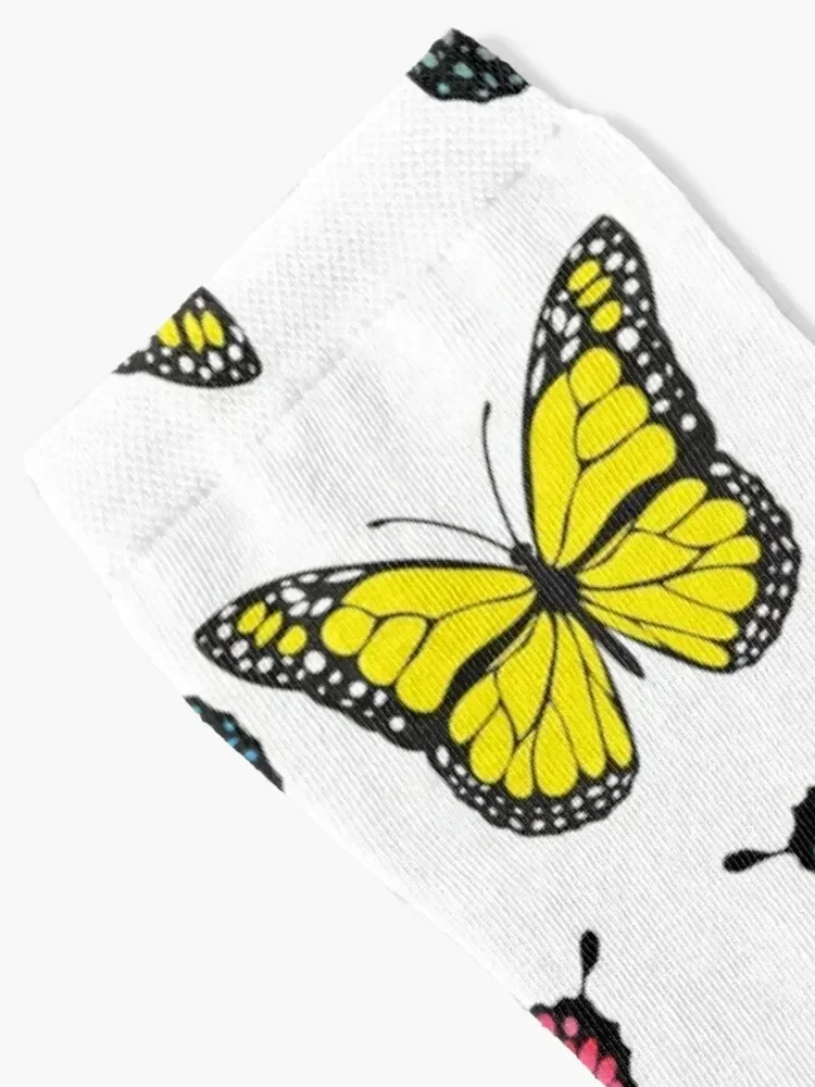 Butterfly Socks luxe Rugby gifts cartoon Man Socks Women's