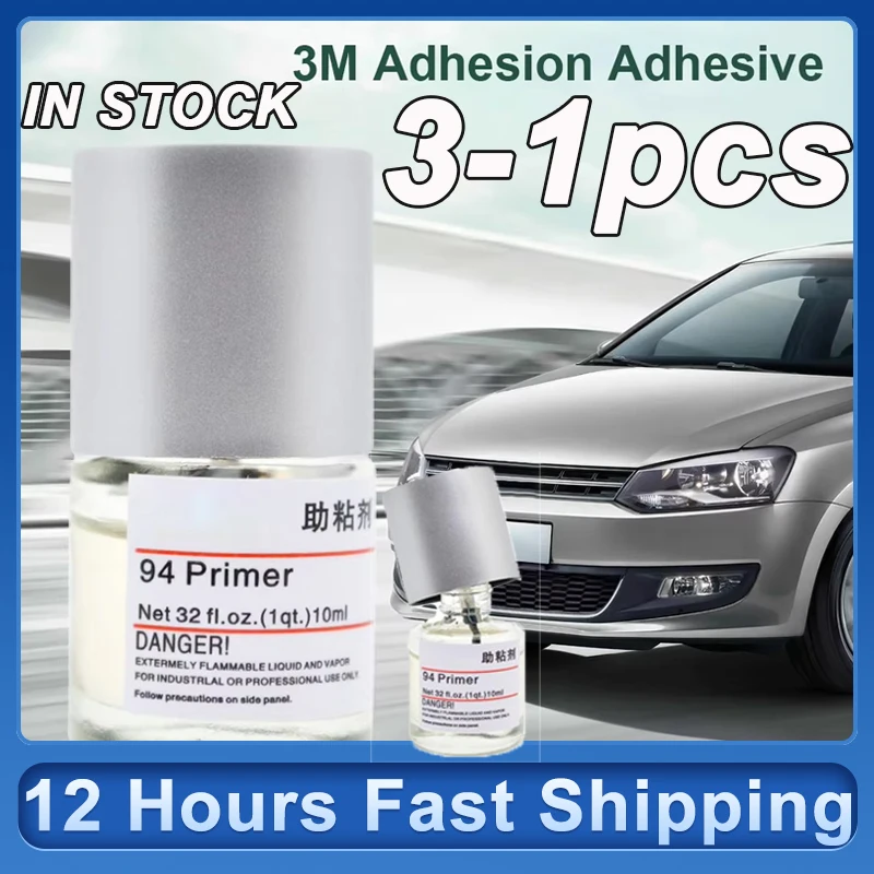 94 adhesive First adhesion promoter 10ML Car Tape Primer Car Foam Tape Adhesive Car Decoration Strip Double Side Adhesive NEW