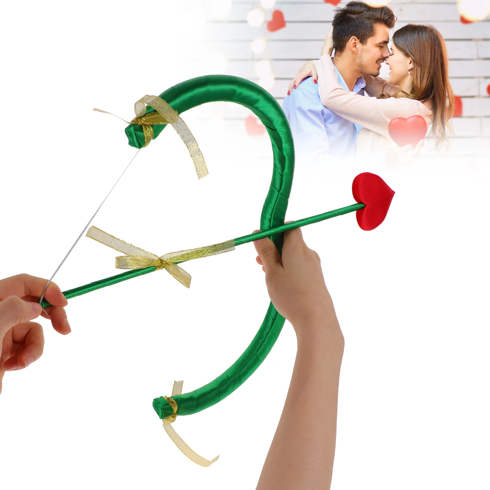 

Cupid Arrow Props Costume Reusable Durable Photo Bow Cloth Valentine Accessories Cosplay Stage Performance Gifts