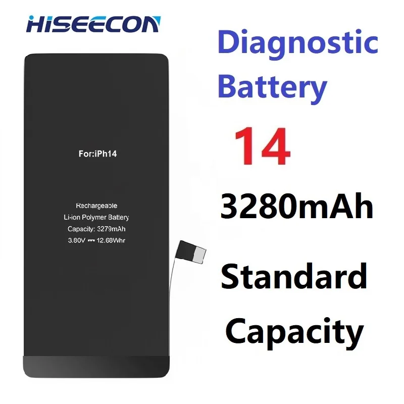 بطارية بدون منبثقة 0 دورة 2 حزمة لهاتف iPhone 13 14 15 Pro Max، بطارية تشخيصية HISEECON ذات سعة قياسية، تعمل مع iOS 18