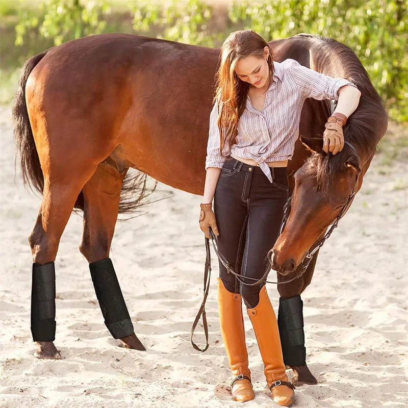 Horse legging boots anti-collision equestrian horse racing equipment diving material soft and shock absorption