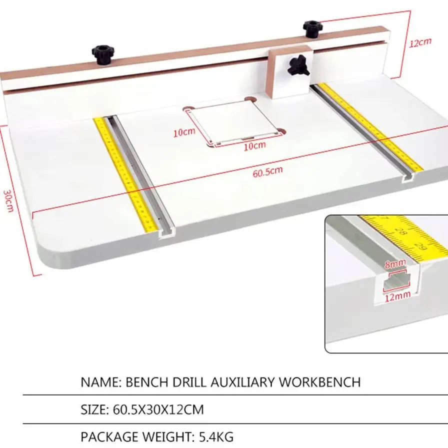 

Вспомогательный верстак для настольной дрели Многофункциональная удлиненная настольная консоль Аксессуары для настольной дрели