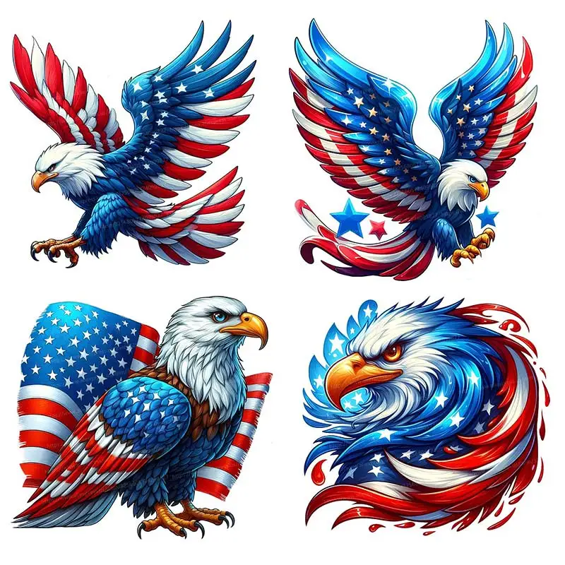 USA Eagle Wall Sticker Room Decor Bathroom Toilet Living Room Decor Cabinet Refrigerator Home Decor Laptop Computer Decals M965