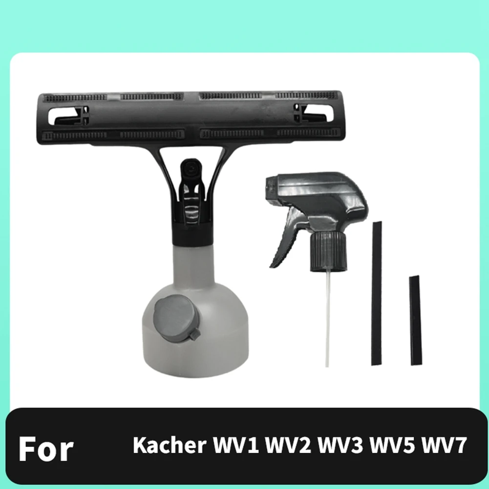 AB43 - Do Karchera WV1 WV2 WV3 WV5 WV7 Butelka z rozpylaczem 350 ml z skrobakiem, zestaw narzędzi do czyszczenia okien, lusterek, płytek i szkła