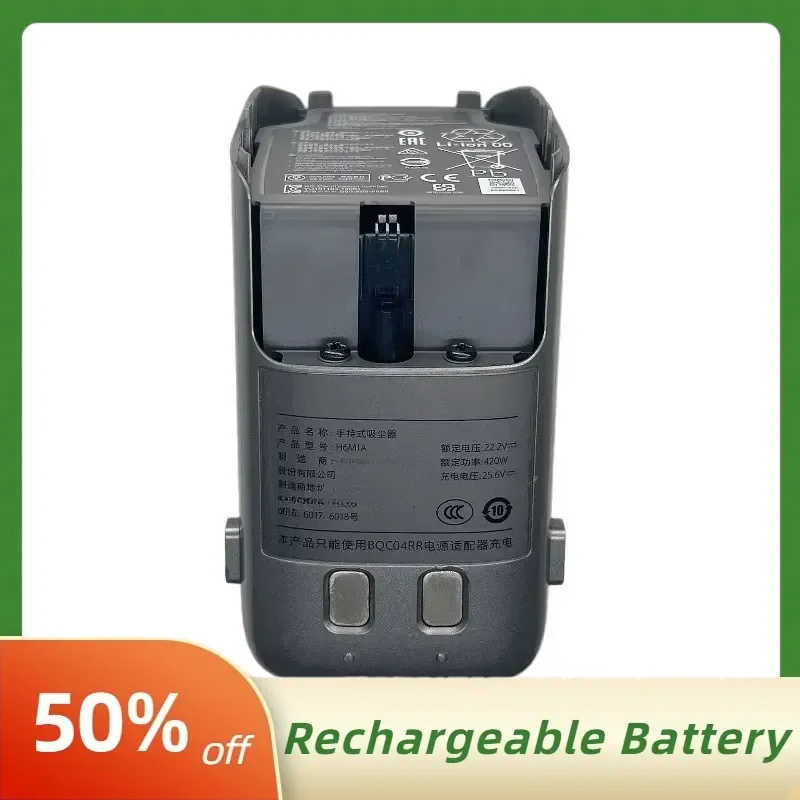 High Capacity Battery Pack for Roborock H6M1A H7M1A 3468mAh 4800mAh Wireless Handheld Vacuum Cleaner Lithium Batteries