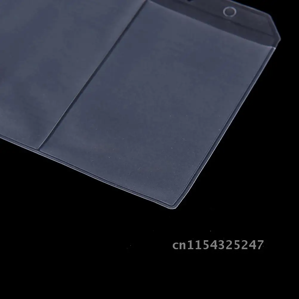 Transparente PVC Zip Lock Envelope, Bolso Binder, Organizador De Recarga, Papelaria, 6 Buracos, A5, A6, 1pc