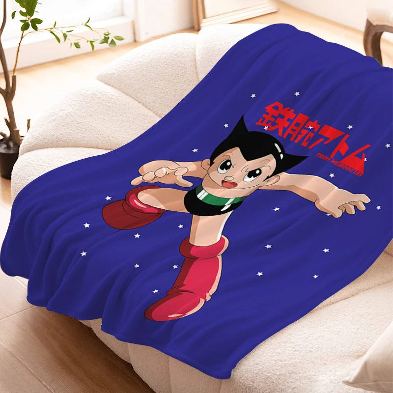 

Sofa Blankets for Winter Bed A-Astro Boy Microfiber Bedding Warm Knee Fleece Camping Custom Fluffy Soft Blankets King Size