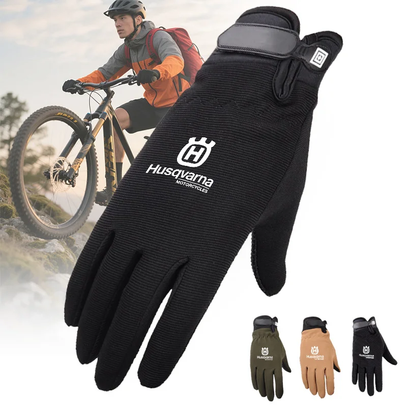New Outdoor Winter Summer Motorcycle LOGO Gloves Touch Screen Gloves Windproof Waterproof Gloves For Husqvarna Motorcycle Gloves view 3
