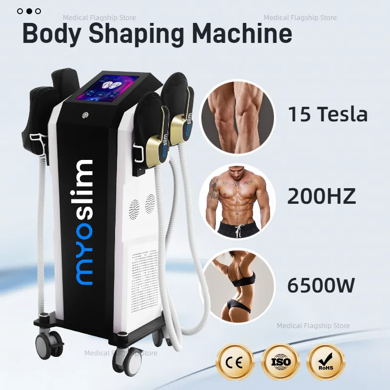 

Аппарат для коррекции фигуры Myoslim PRO Ultra Therapy Hiemt 15T 6500W: стимуляция мышц и уменьшение целлюлита NEO