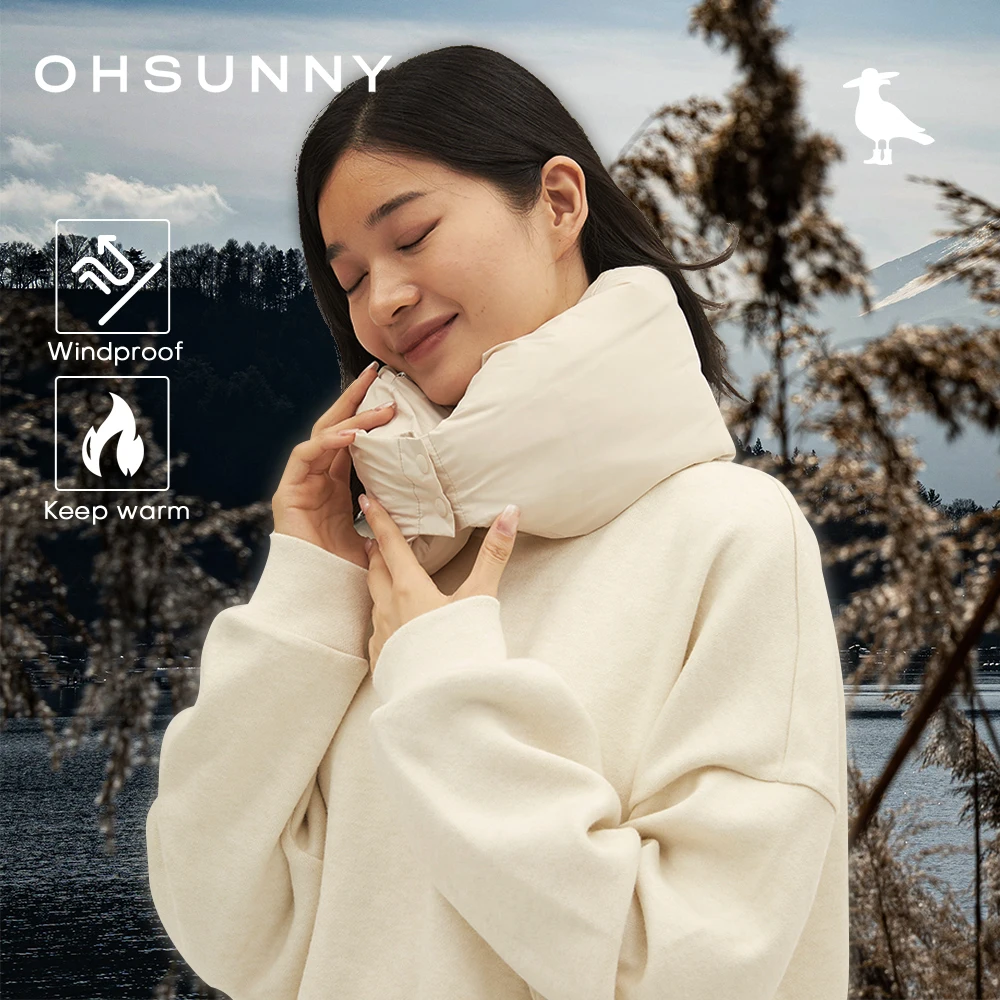 

Ohsunny Camping Blanket Down Shawl Scarf ,Women's Convertible Neck Warmer Cloak and Quilt 3-in-1 Winter Outdoor Cold-proof