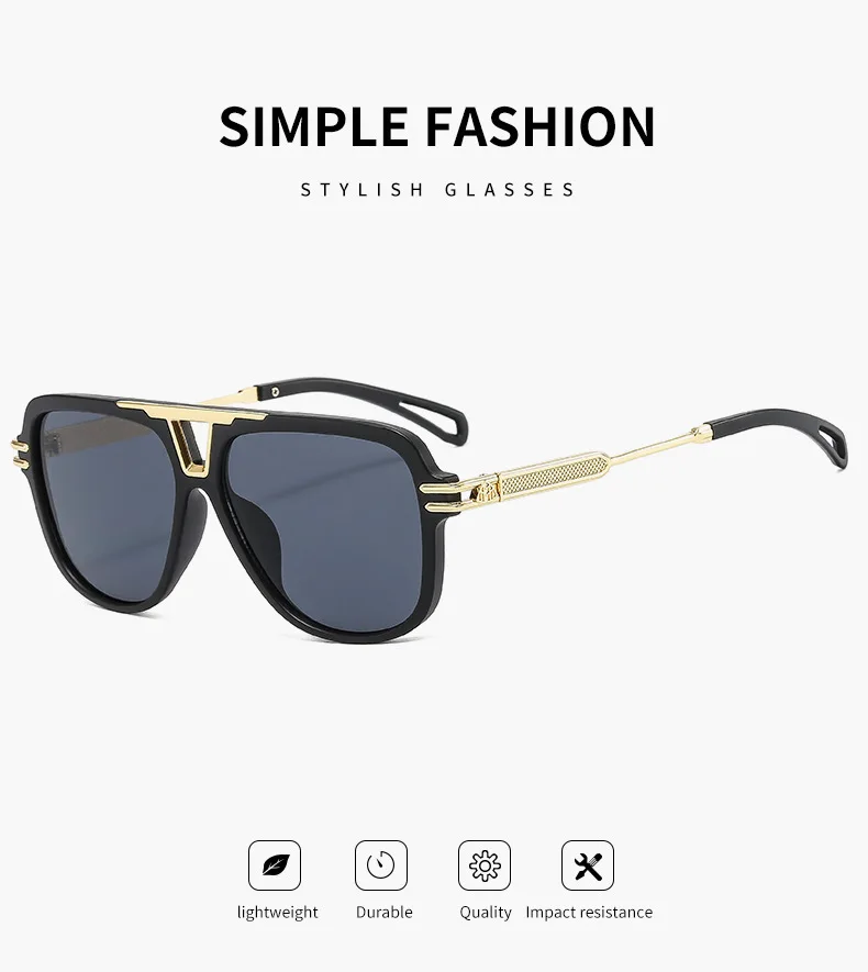 نظارات شمسية للرجال نظارات شمسية للنساء على طراز الهيب هوب الشرير الكلاسيكي، مناسبة لتسلق الجبال والسياحة واستخدام الشاطئ