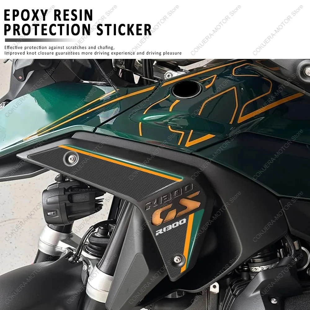 

Side Protection Stickers For BMW R 1300 GS triple black 2023 Motorcycle Accessories 3D Epoxy Resin Protection Sticker