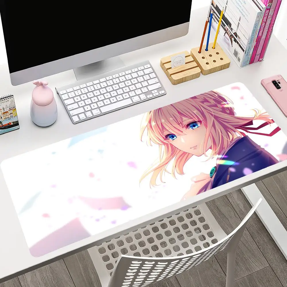 Violet Evergarden Anime Girl Mousepad Large Gaming Mouse Pad LockEdge Thickened Computer Keyboard Table Desk Mat