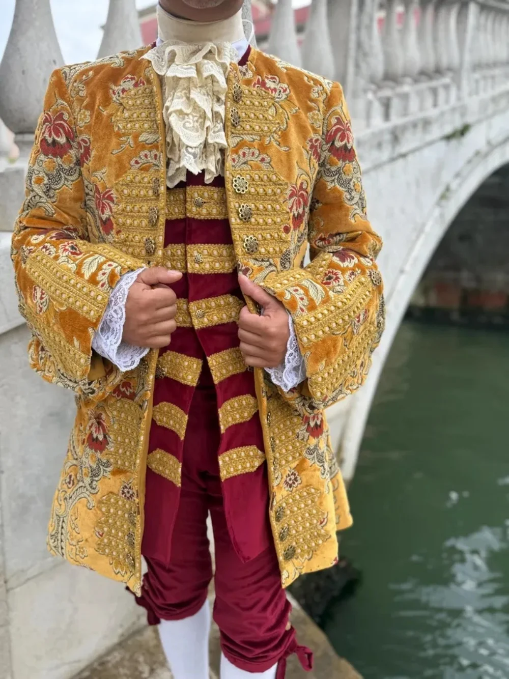 

1700-е мужской французский костюм принца в стиле рококо, викторианский аристократический джентльменский смокинг, карнавальный роскошный бальный костюм