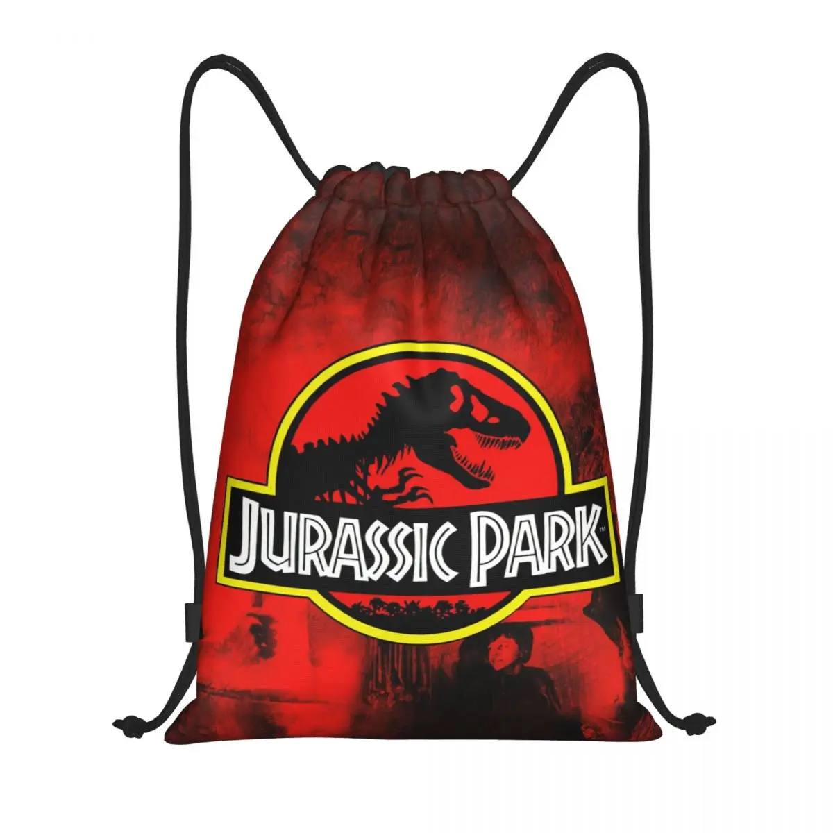 

Пользовательский мир динозавров Парк Юрского периода рюкзак на шнурке для женщин и мужчин спортивный спортивный рюкзак складная сумка для покупок мешок