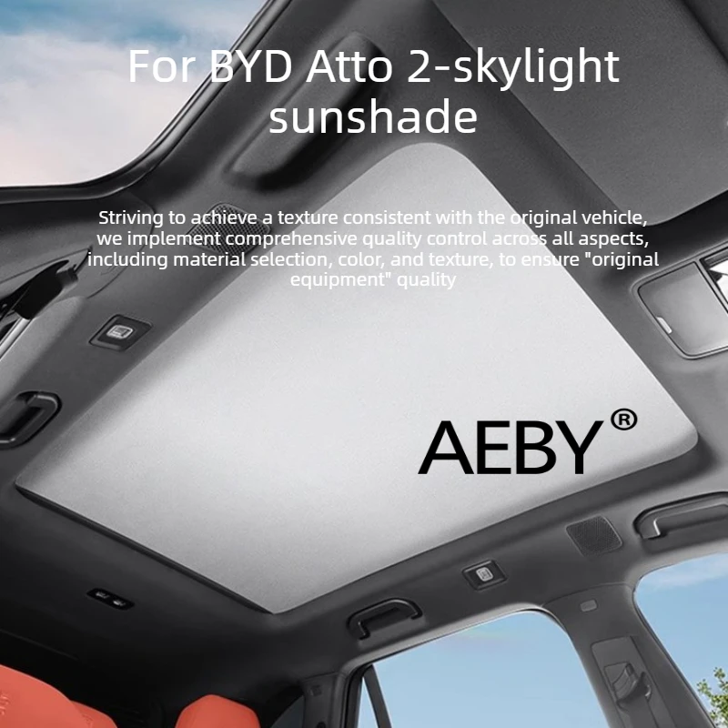 

AEBY For BYD Atto 2 2024-2025 Static Cling Sunroof Shade,Static Window Tint Film,Panoramic Roof Sun Shade,Privacy & Cool Cabin