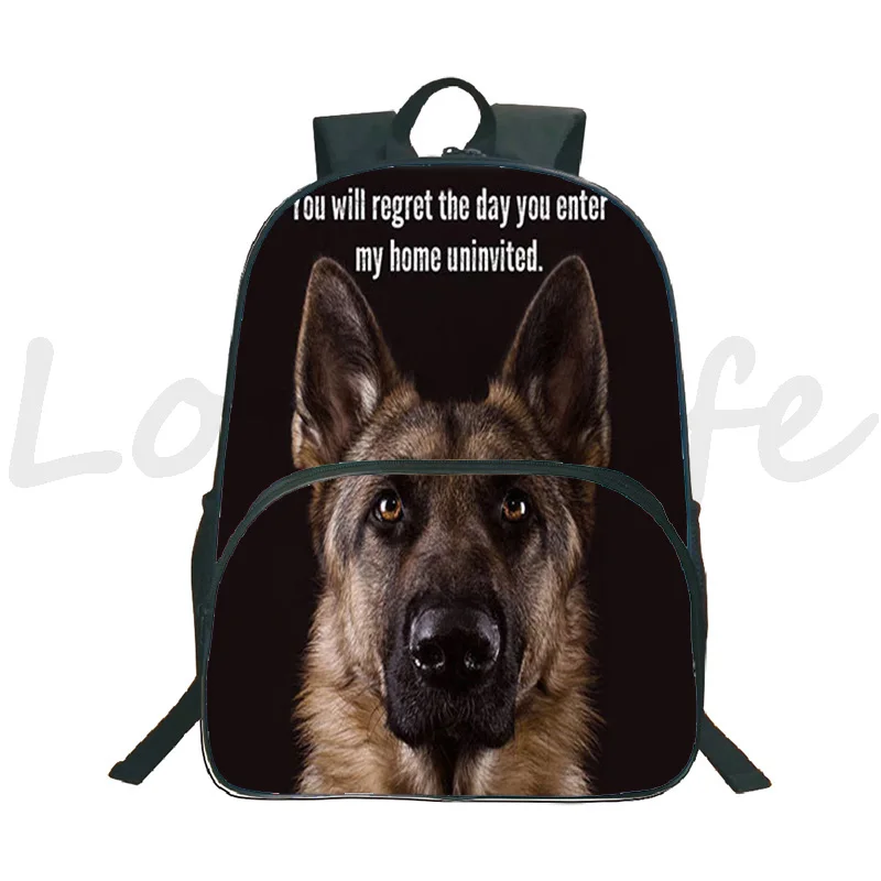 Cute Dog Husky Dog Backpack Boys Girls Schoolbags Bulldog Bookbags Kids Rucksack teen Schoolbag German Shepherd Travel Knapsacks