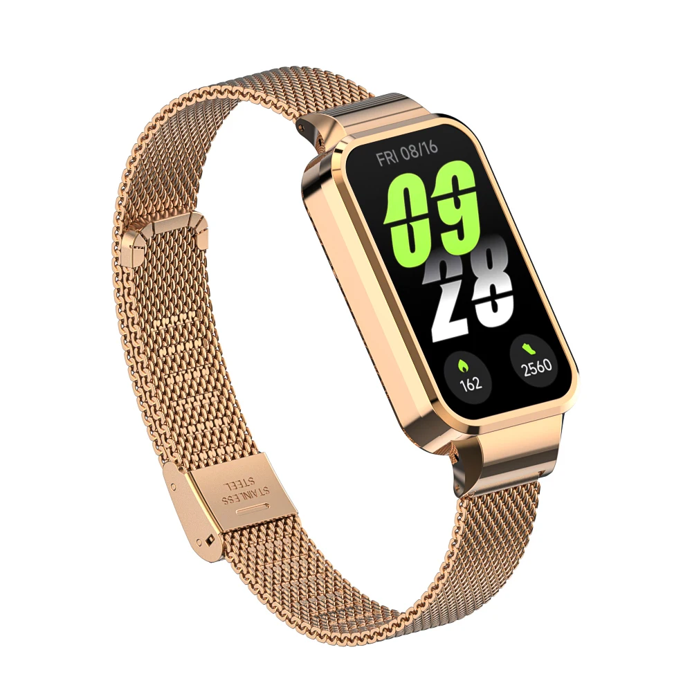 Gehäuse + Armband für Xiaomi Mi Band 9 Active Armband für Xiaomi Smart Band 9 Active Edelstahl-Metallarmband Mi Band 9 Active – Detail 17