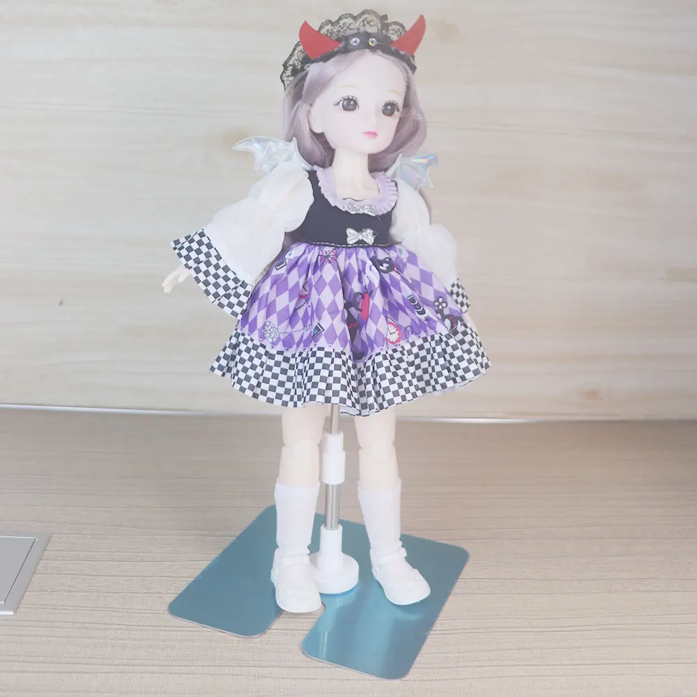 Universal 30cm Doll Stand Stainless Steel Display Adjustable Holder Dolls Accessories for 36 42 48 60 cm 1/3 1/4 1/6 18inch