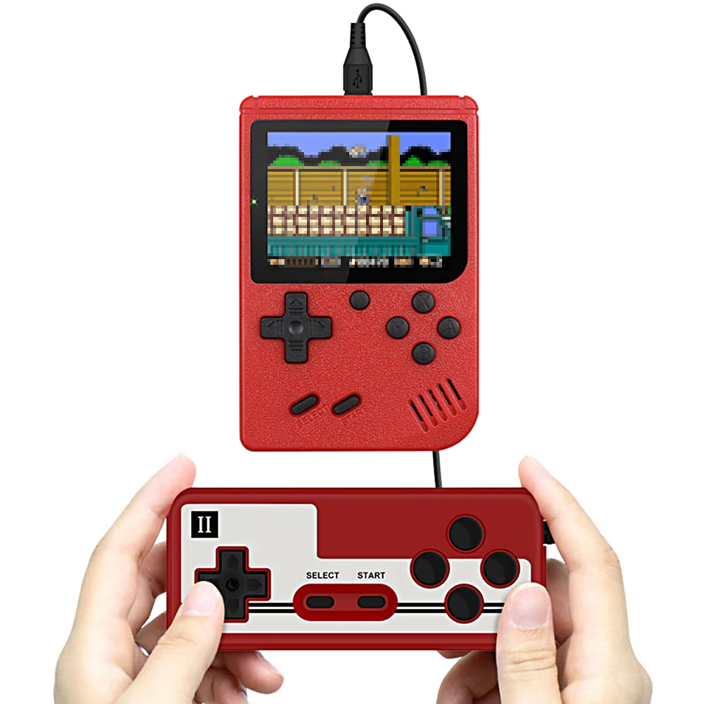 ZK20Dropshipping ในตัว 400 เกมสีเกม Retro แบบพกพา Mini 8 บิต 3 นิ้วคอนโซลวิดีโอเกมมือถือสําหรับเด็กผู้ใหญ่