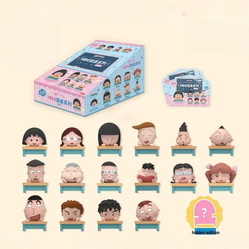  Chibi Maruko-chan Serie Mini Escritorio: Bolsas Sorpresa de Figuritas Suaves y Adorables con Granos Decorativos de Personajes de Dibujos Animados