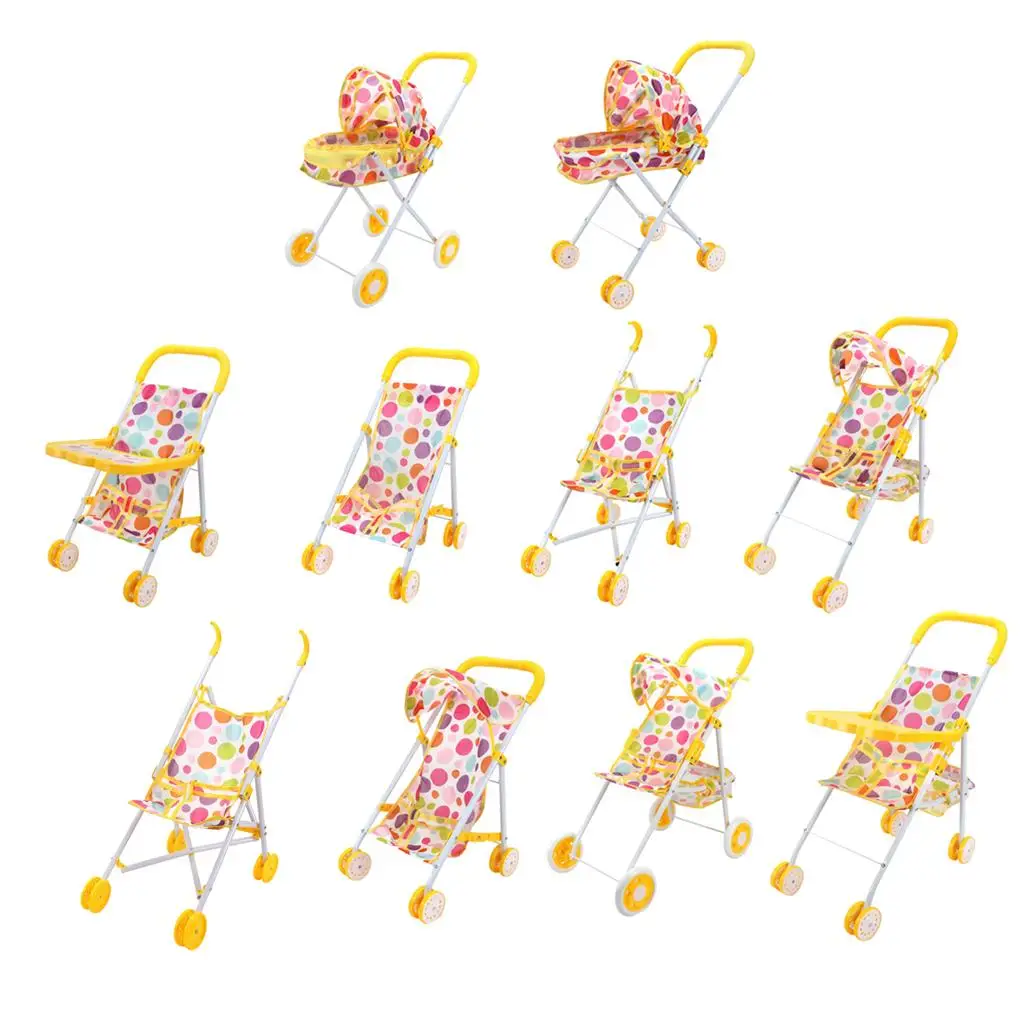 Faltbarer Kinderwagen für Reborn, Kinderzimmer, Schlafzimmer, Möbel, Spielzeug, Dekoration