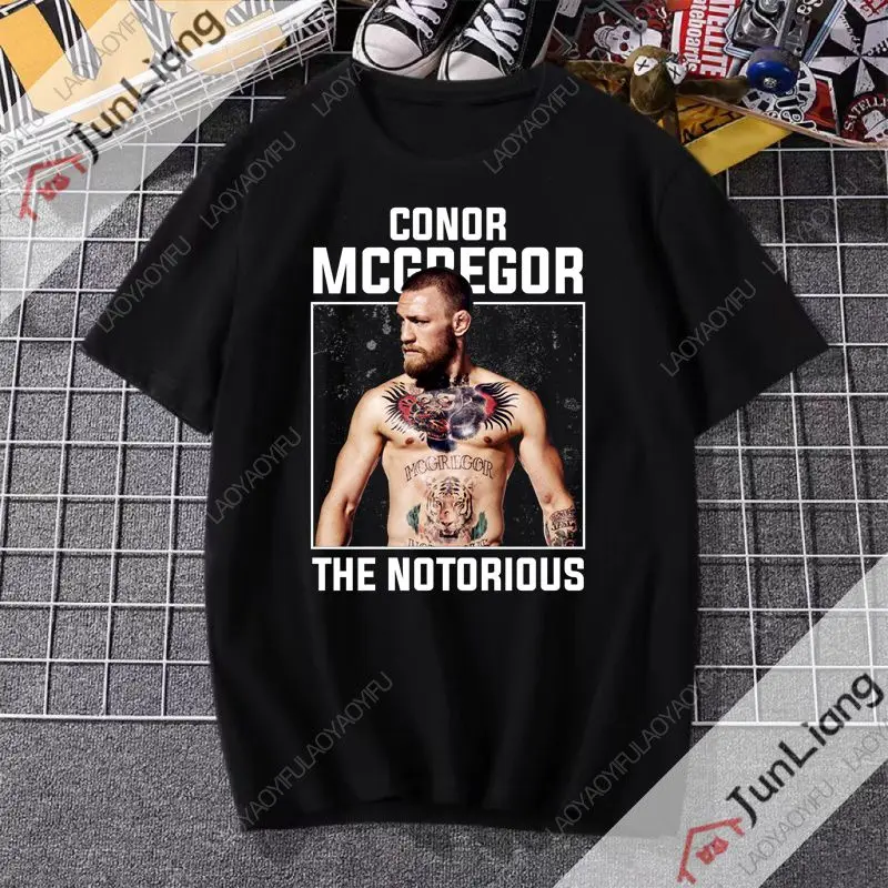 Conor McGregor Walk Print T-shirt Classic Vintage shirt Personality Fun unisex clothing for all seasons