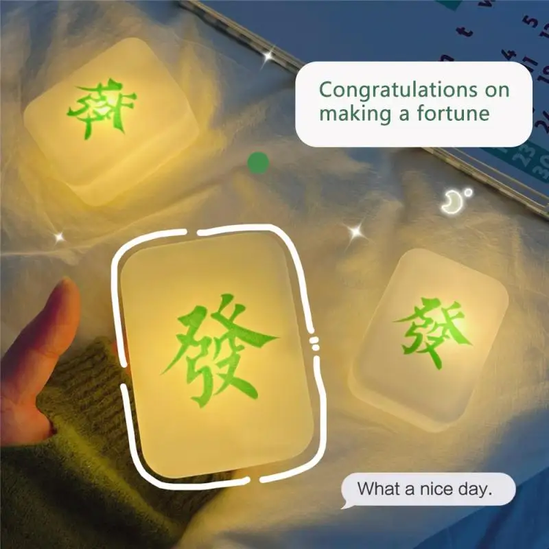 

Mahjong Night Light Night Light Function Convenient Gift Night Light Lovely Functional Bedroom Decoration Creative Night Light