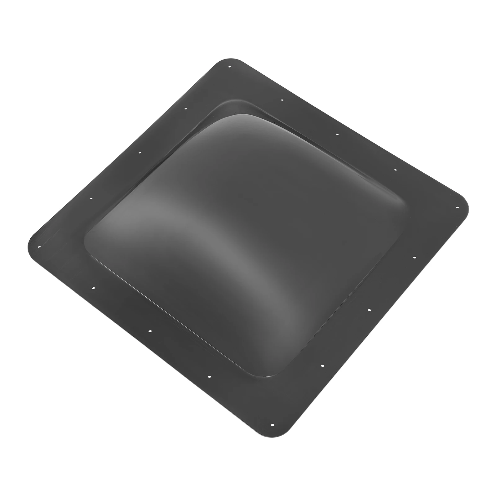RV Skylight Window 18x18 Inches Black, Smoked Polycarbonate Roof Vent Hatch with UV Protection Heat Filtering for Camper Trailer