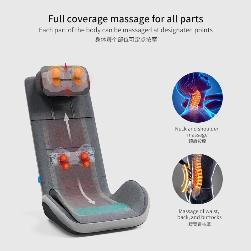 Full Body Massaging Cushion Neck Waist Massage Cushion With Heater Size Small Body That Can Be Folded  Full Body Massage Cushion