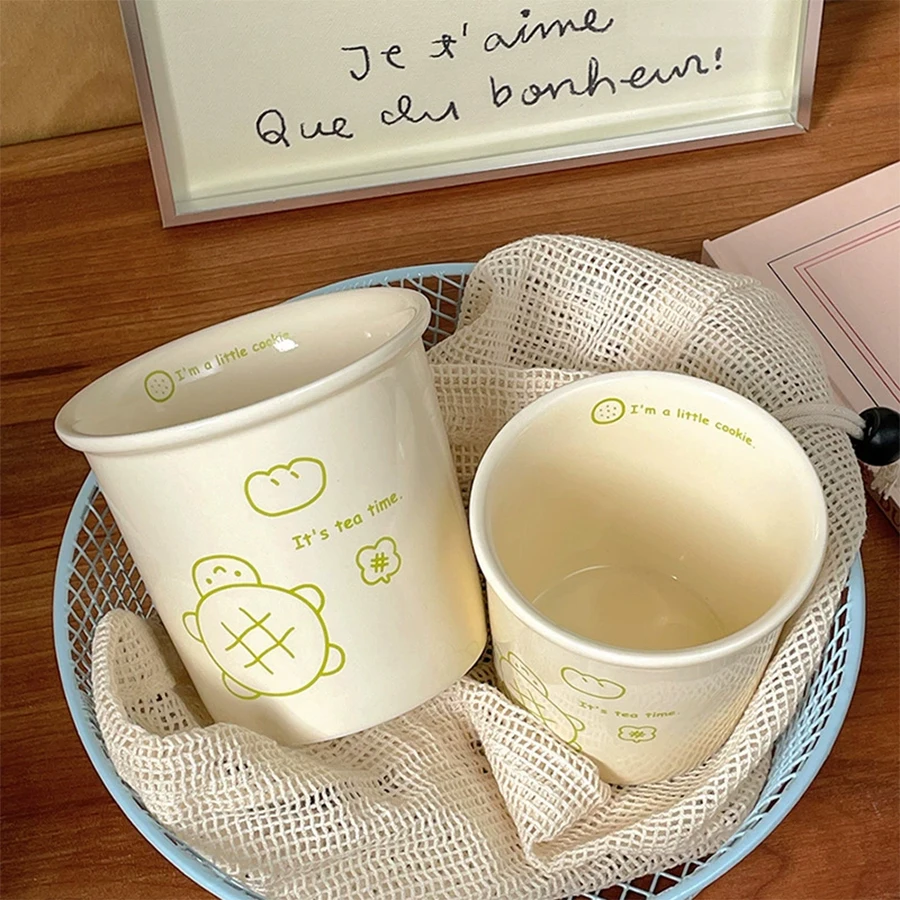

New ins colorful polka dot smiley face espresso cup small hand-held cup ceramic cup