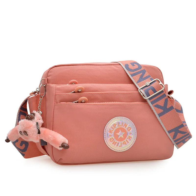 

Trendy Women's Lightweight Crossbody Backpack - Spring-Summer, Multi-Zipper, Large-Capacity, Waterproof Shoulder Bag