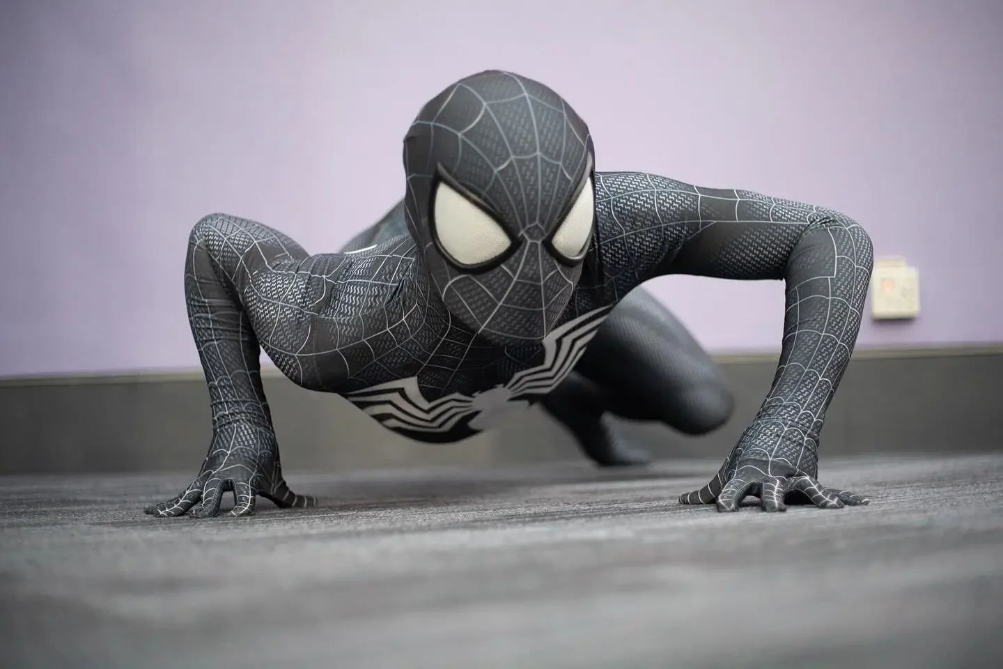 Spider Venom-Disfraz de Miles Morales para hombre, mono de superhéroe Zentai para adultos y niños