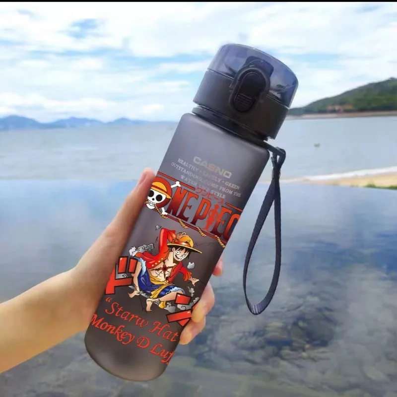 One Piece Monkey·D. Luffy periferia dos desenhos animados copo de água bonito esportes masculinos e femininos fitness chaleira de grande capacidade presentes do estudante