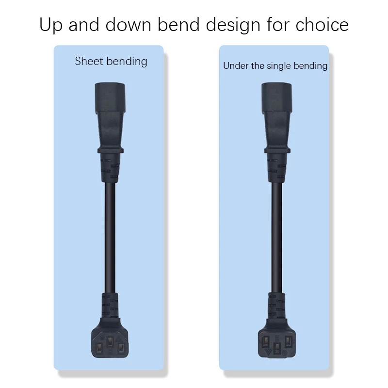 สายไฟต่อขยาย, C14 ถึง C13 ขาล่างข้อศอกประเภทชายกับหญิงสายไฟสําหรับหม้อหุงข้าว, กาต้มน้ําไฟฟ้า