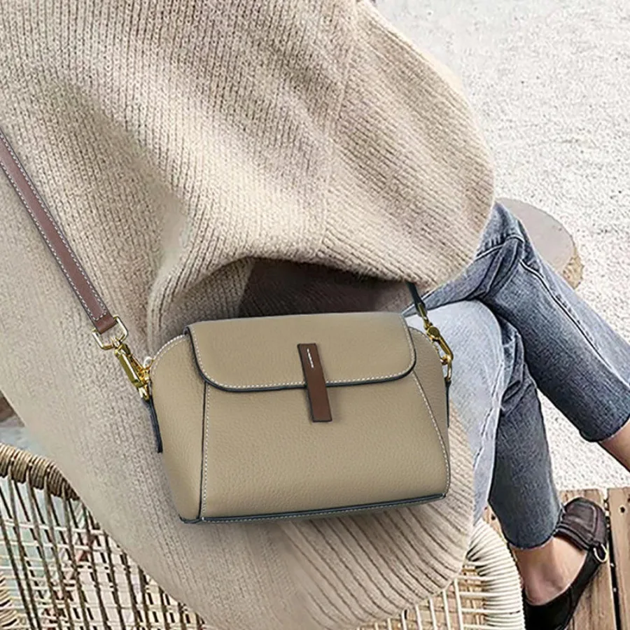 

【New style】-direct cow leather shoulder bags 2026 new spring and summer bags backpack fashionable versatile bags for women.