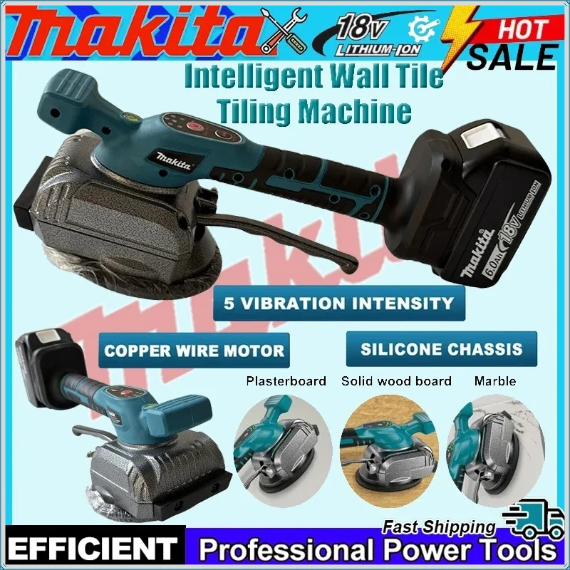 

Вибрационная плиткоукладочная машина Makita с 8-ступенчатой регулировкой скорости, высокой производительностью для укладки настенной и напольной плитки, для домашнего ремонта, инструмент 18В