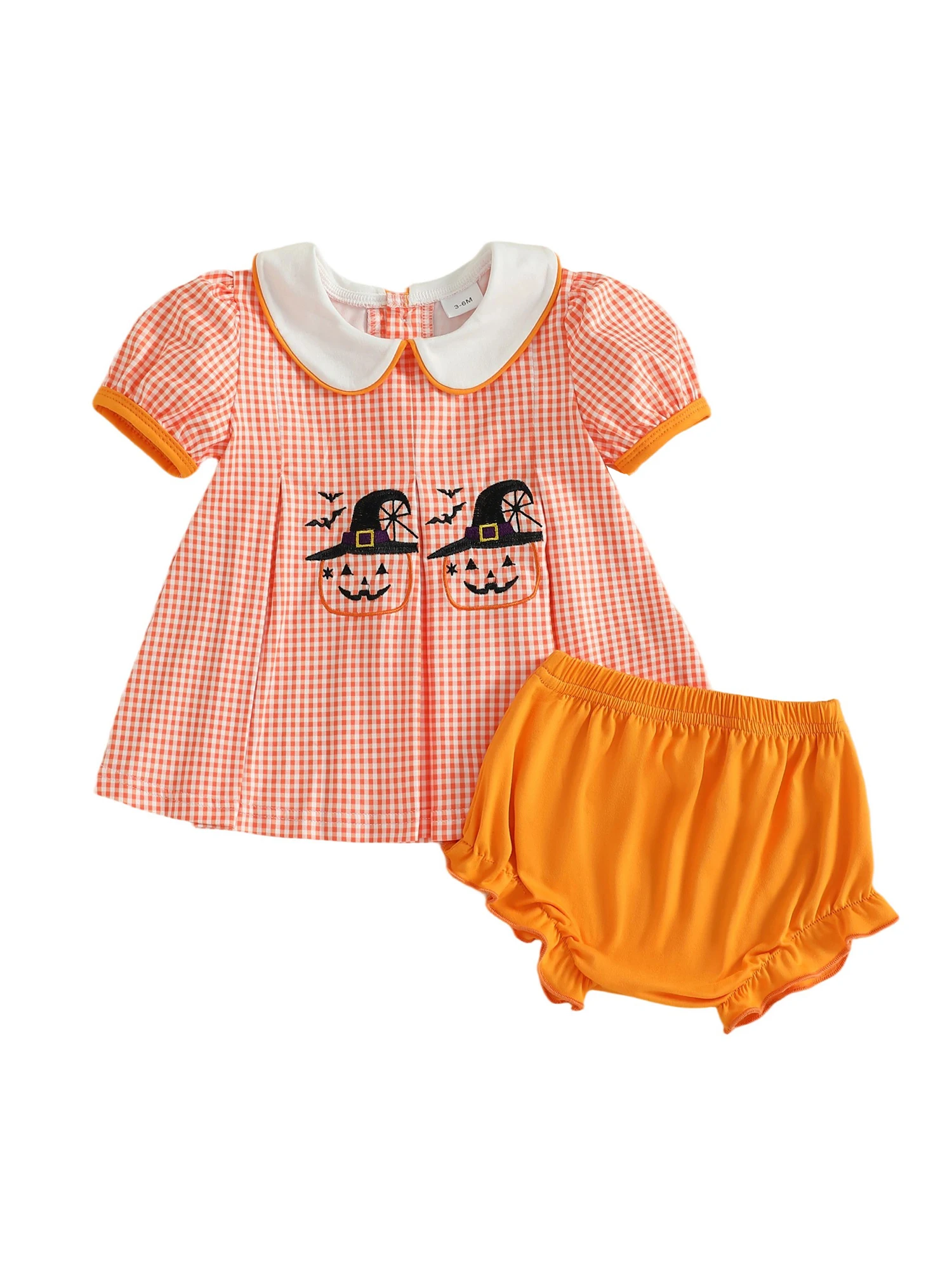 طقم ملابس للفتيات الصغيرات بأكمام طويلة وطبعة زهور مع حاشية مكشكشة وسروال قصير من قماش الدنيم ملابس عصرية للأطفال لفصل الخريف