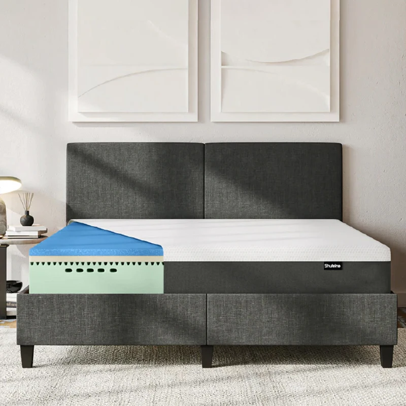Hotel Grade Natural Latex Hybrid Spring Mattress - Roll Packed for Easy Shipping - CertiPUR/US - Home Use (Good Price)