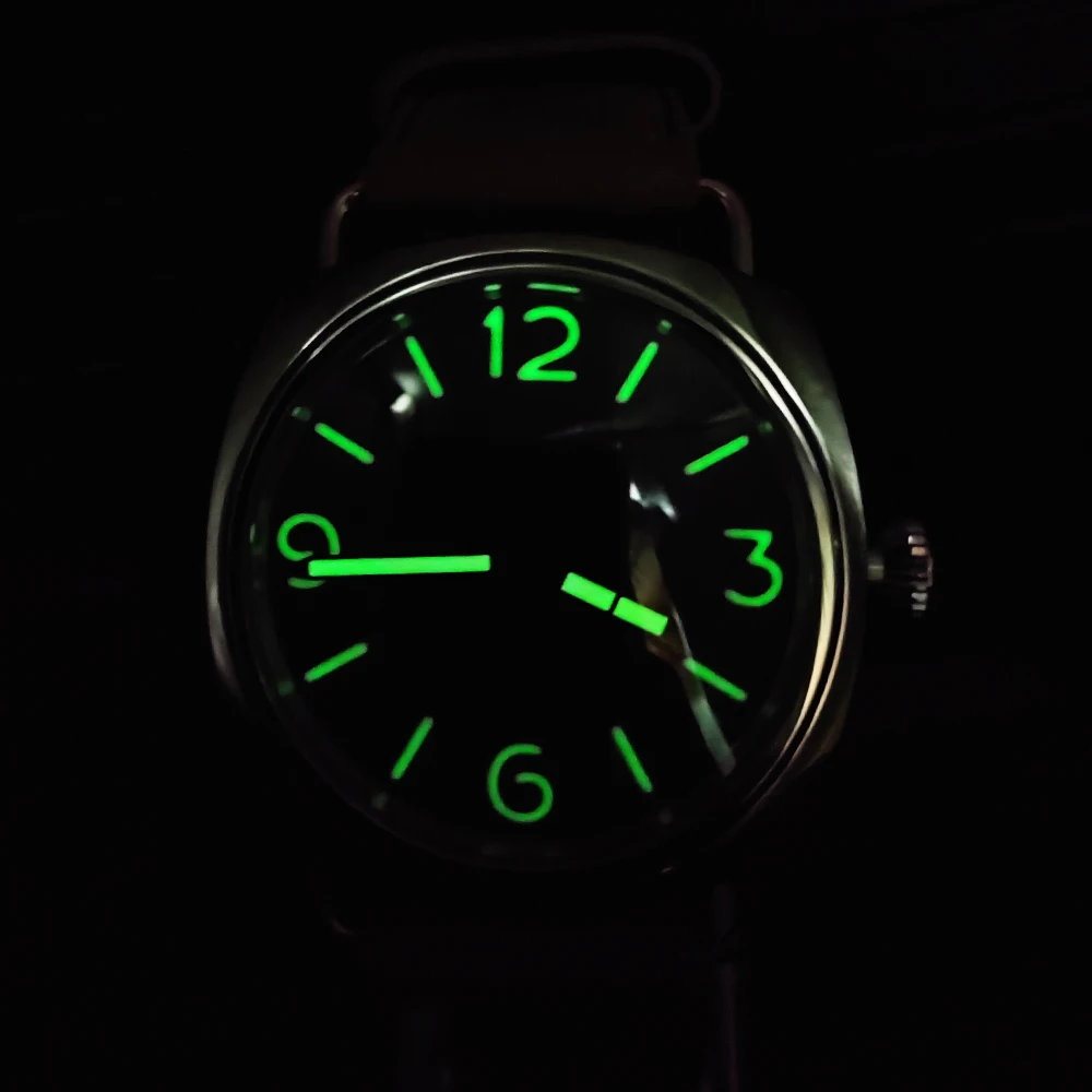 45 mm herenhorloge replica vintage vlieger handmatig mechanisch ST3600-1 kaliber Californië lichtgevende wijzerplaat
