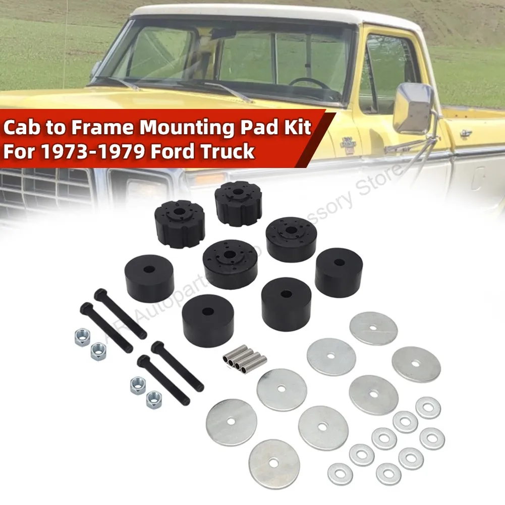 for-1973-1979-ford-truck-cab-mount-bushing-pad-kit-d3tz-5400-s-body-to-frame-mount-hardware-body-mount-kit-new-arrivals