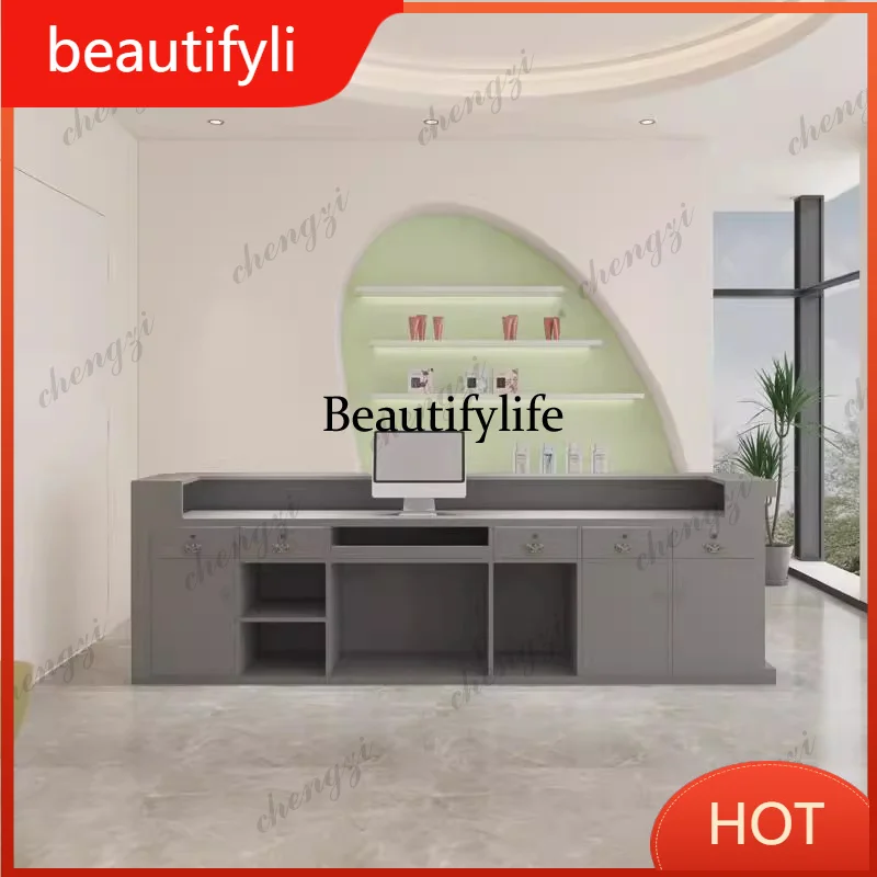 A139 Drawer Unique Reception Desks Executive Shop Modern Bar Reception Desks Minimalist Company Comptoire Accueil Lounge Furnitu